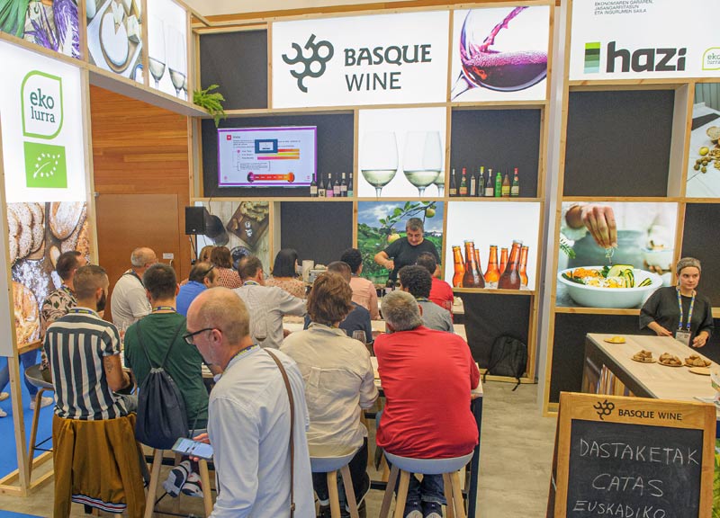 Los alimentos y las bebidas Basque Wine de producción ecológica se darán a conocer en el congreso internacional San Sebastian Gastronomika