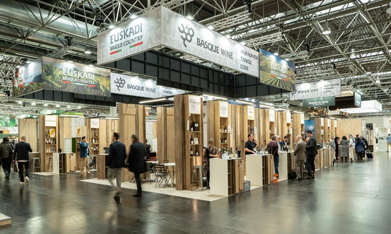 53 empresas vascas del sector vitivinícola participan en la 28ª edición de la feria internacional ProWein 2023